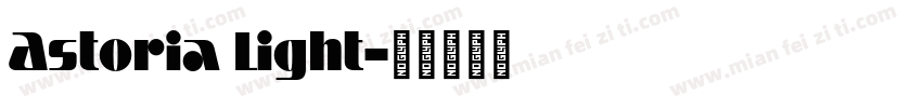 Astoria Light字体转换